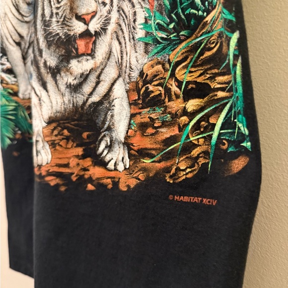 Vintage Busch Gardens Tigers Extinction Is Forever TShirt Rare Nature 1994 Small - Picture 3 of 7